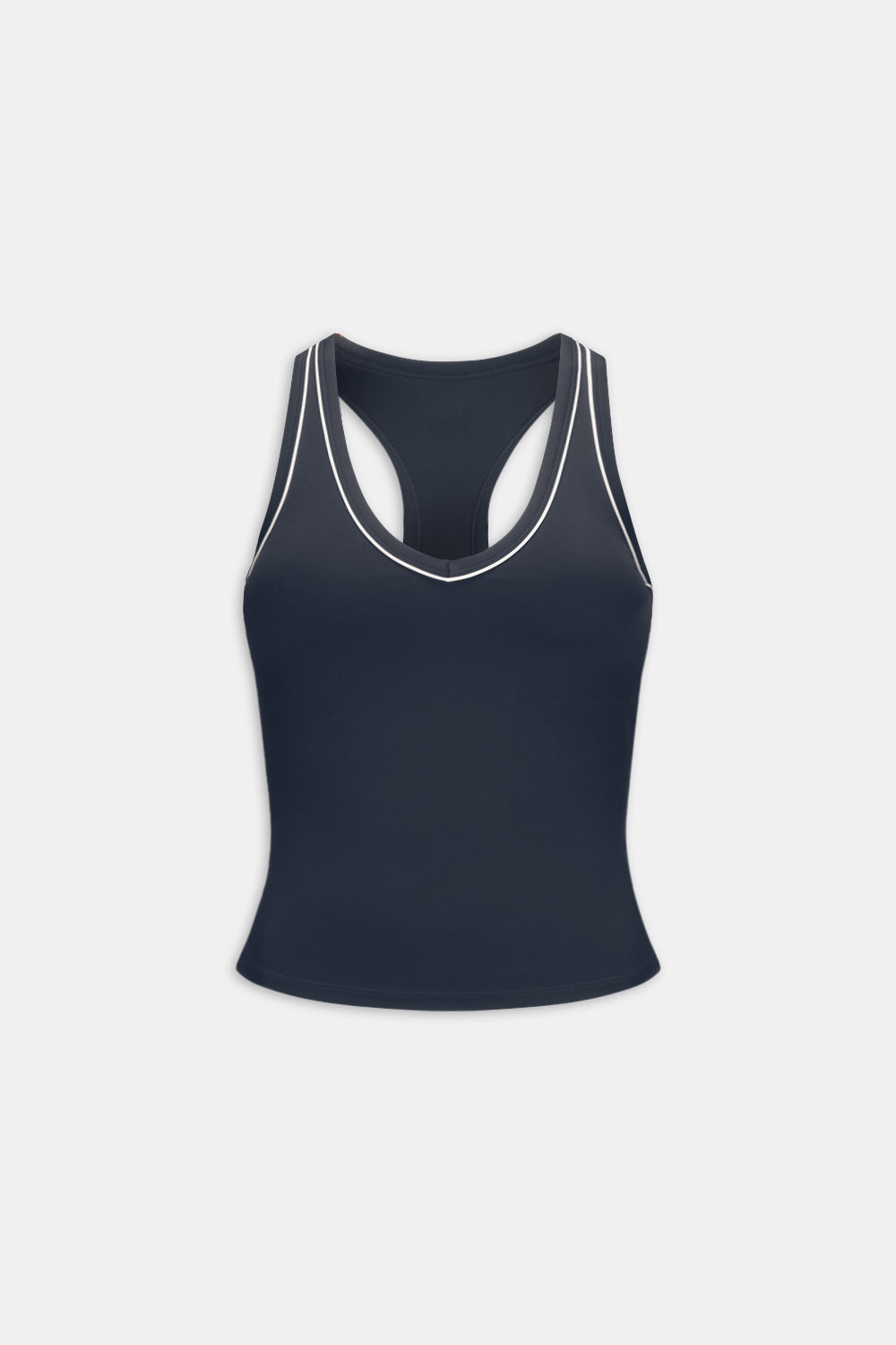 DayFlex Built-In Support V Neck Racer Vest - Midnight Navy