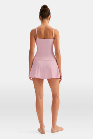 DayFlex Built-In Support Spaghetti Strap Full Length Cami Vest - Ballet Slipper