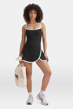 DayFlex Active Dress - Shadow Black & Ivory