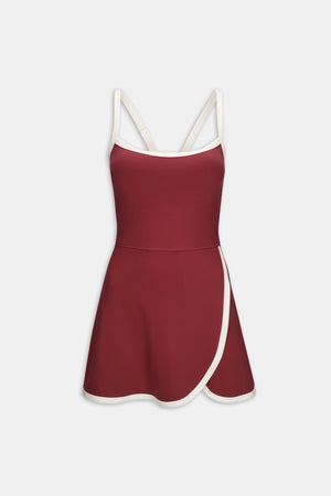 DayFlex Active Dress - Vintage Red & Ivory