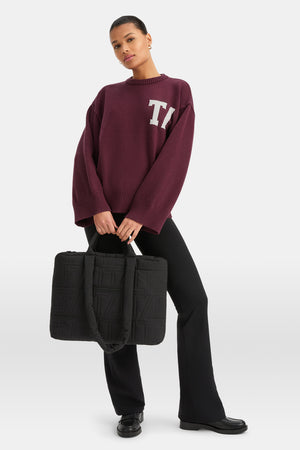 Essential Padded Tote Bag - Black