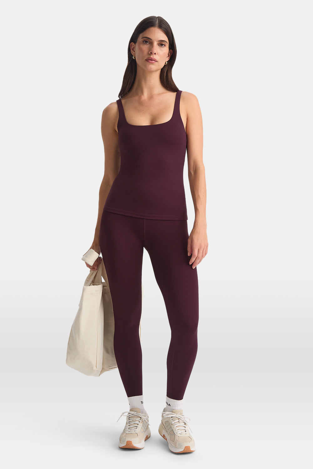DayFlex Square Neck Full Length Vest - Fig