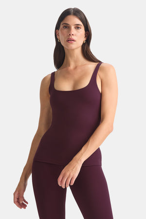 DayFlex Square Neck Full Length Vest - Fig