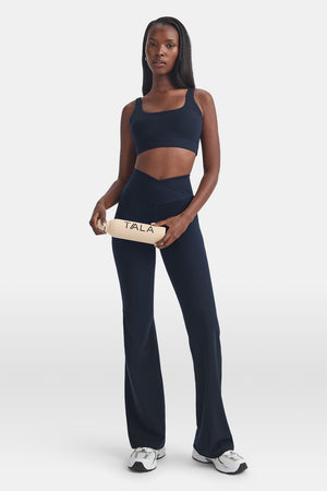 DayFlex Square Neck Sports Bra - Midnight Navy