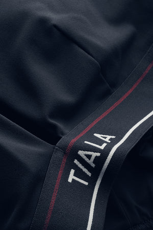 DayFlex V Neck Logo Band Sports Bra - Midnight Navy