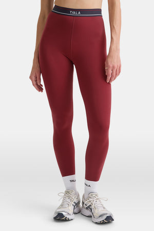 DayFlex Logo Waistband Legging - Vintage Red