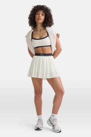 DayFlex Logo Pleated Skort - Ivory