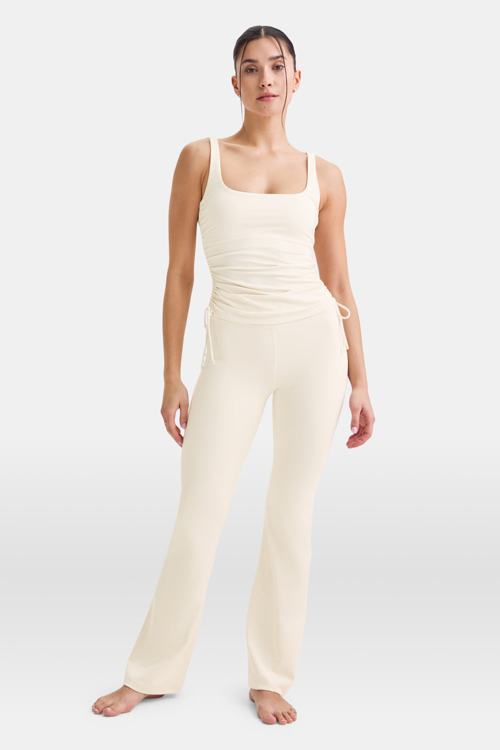 DayFlex Adjustable Side Tie Vest - Buttermilk