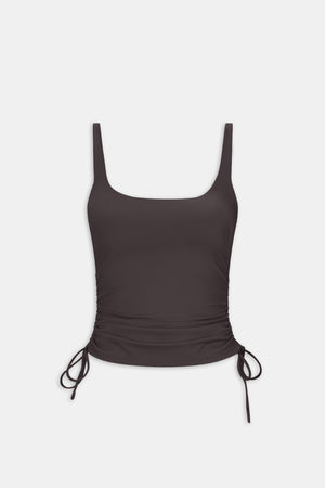 DayFlex Adjustable Side Tie Vest - Cool Espresso