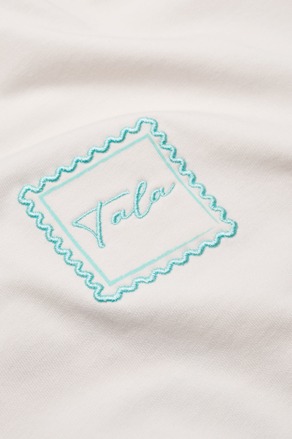 Seashells Graphic Tee - Ivory / Aqua Blue