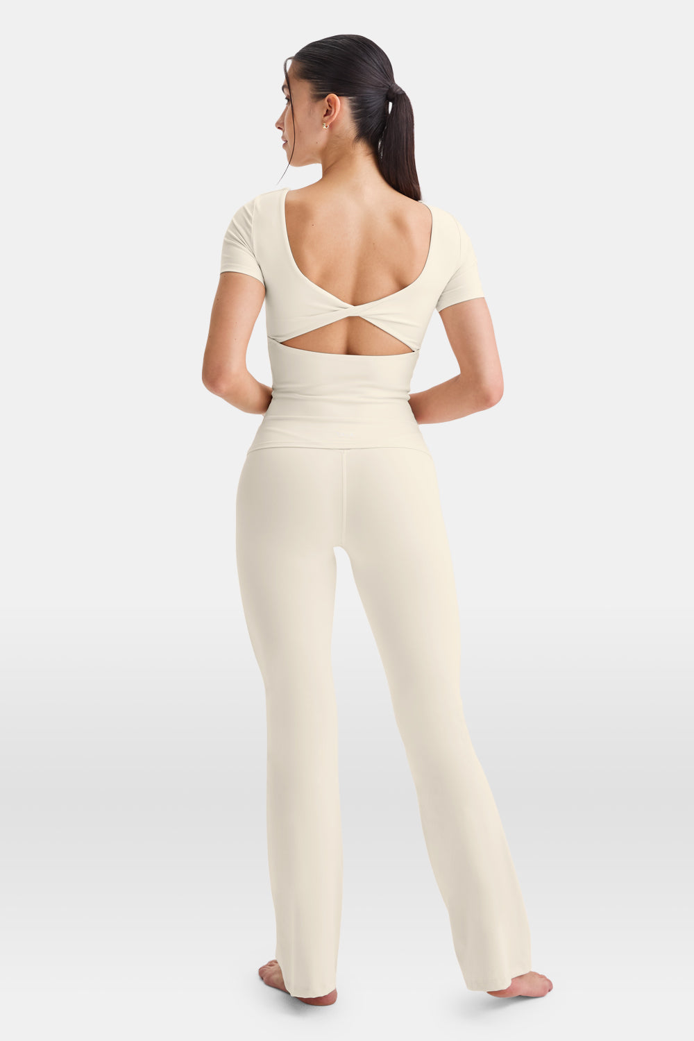 DayFlex Twist Back T-Shirt - Buttermilk