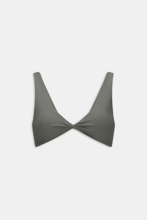 DayFlex Twist Front Sports Bra - Dark Olive