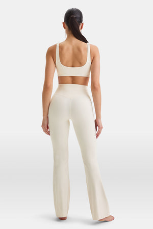 DayFlex Wrap Flared Yoga Pant - Buttermilk