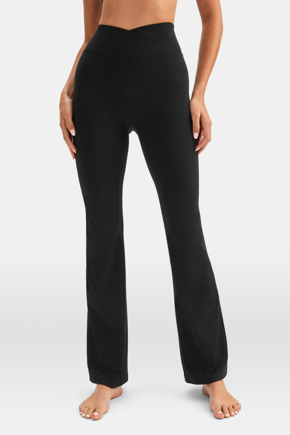 DayFlex Wrap Flared Yoga Pant - Shadow Black