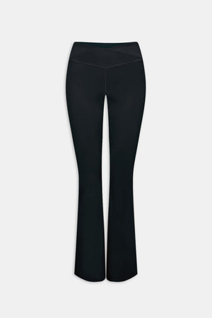 DayFlex Wrap Flared Yoga Pant - Shadow Black