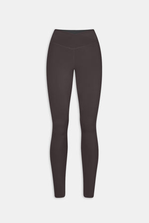 DayFlex Wrap High Waisted Legging - Cool Espresso