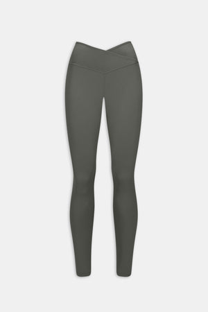 DayFlex Wrap High Waisted Legging - Dark Olive