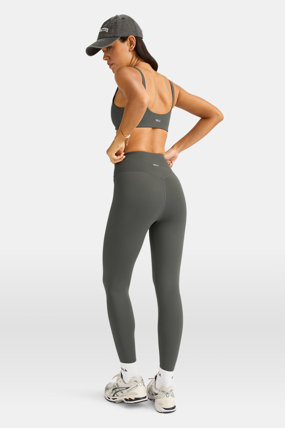 DayFlex Wrap High Waisted Legging - Dark Olive