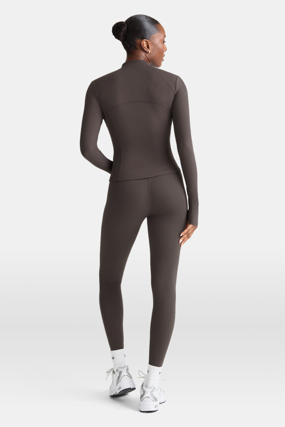 DayFlex Zip Through Sports Jacket - Deep Taupe