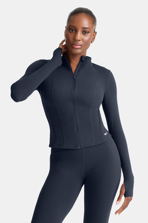 DayFlex Zip Through Sports Jacket - Midnight Navy