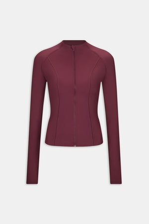 DayFlex Zip Through Jacket - Burgundy