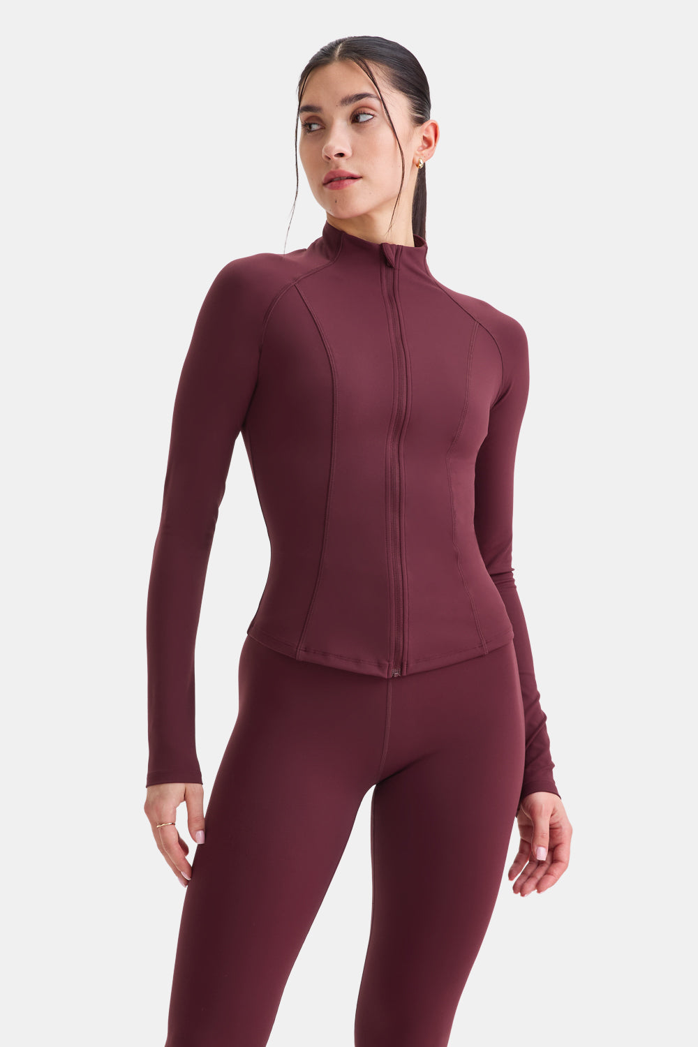 DayFlex Zip Through Jacket - Burgundy