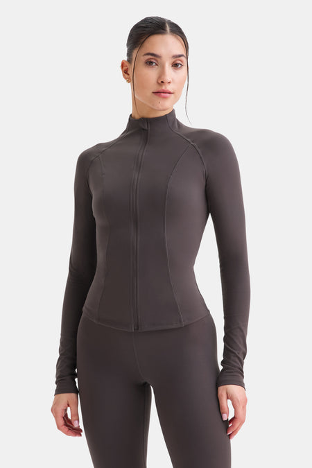 DayFlex Zip Through Jacket - Cool Espresso