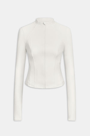DayFlex Zip Through Sports Jacket - Ivory