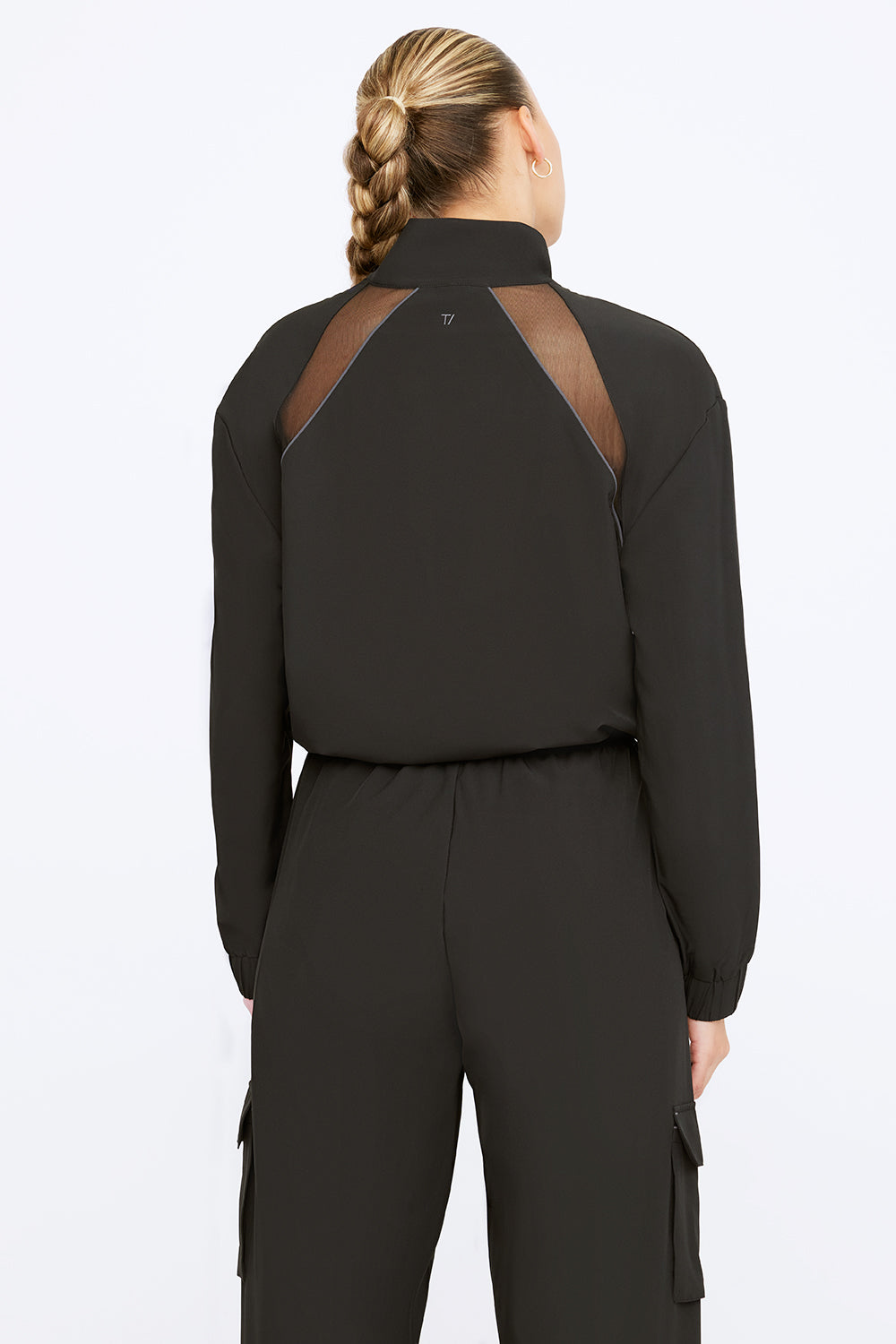 Woven Track Jacket - Black