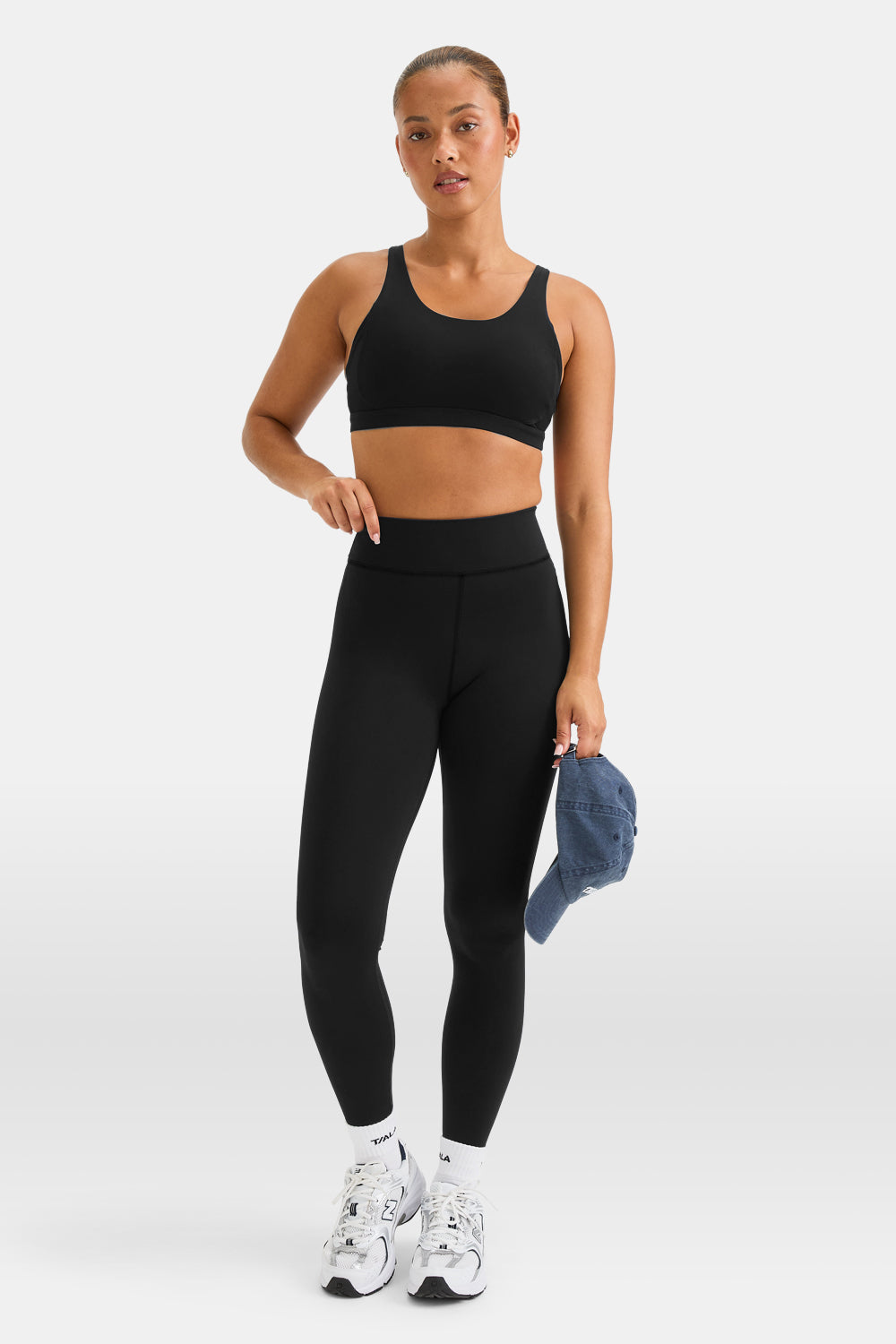 SkinLuxe Fleece High Waisted Legging - Shadow Black