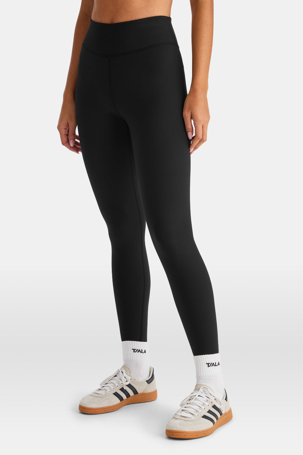 SkinLuxe Fleece High Waisted Legging - Shadow Black