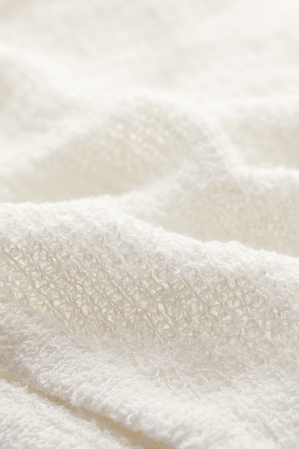 Beach Knit Asymmetric Top - Ivory