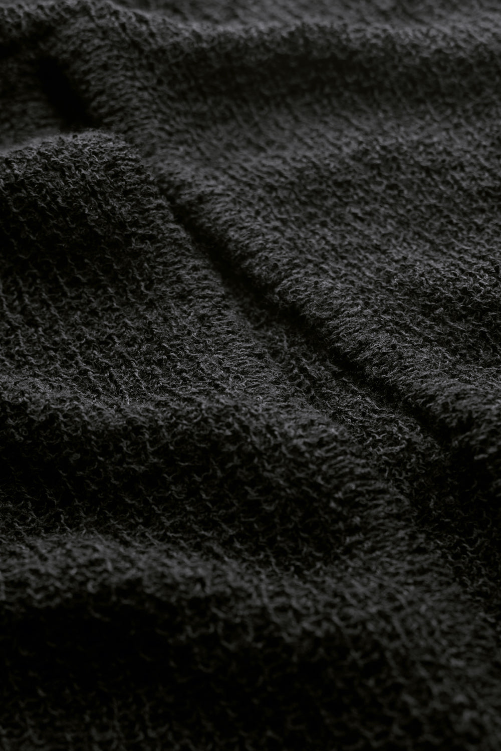 Beach Knit Maxi Skirt - Shadow Black