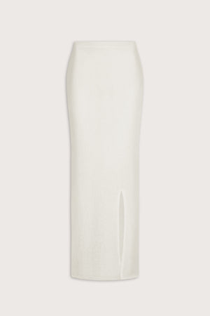 Beach Knit Maxi Skirt - Ivory