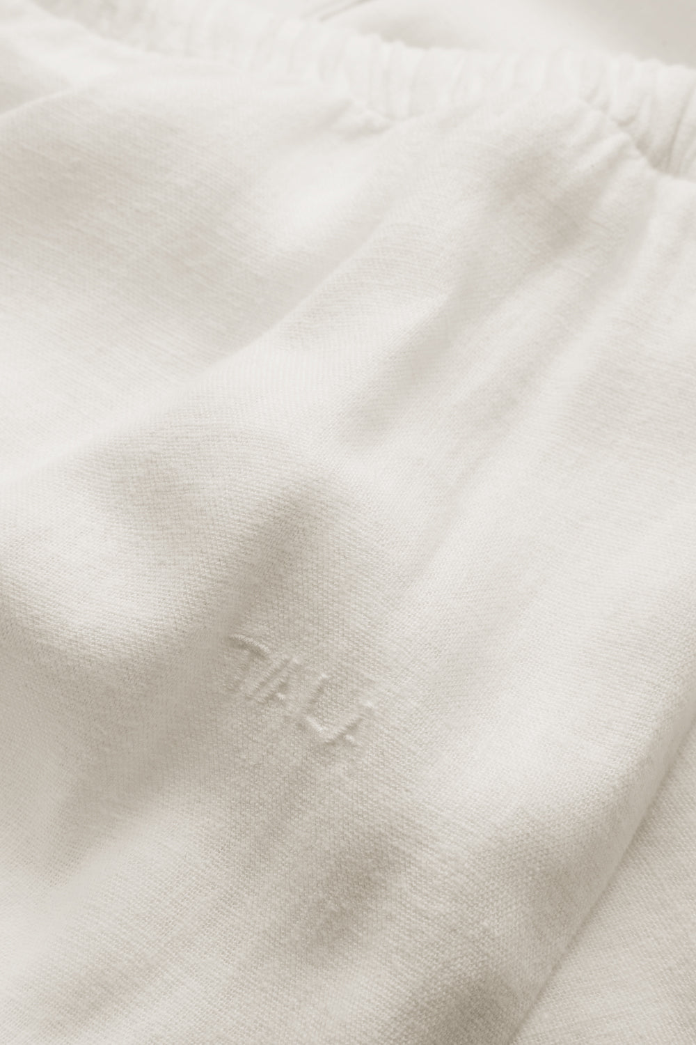 Soft Linen Drawstring Trouser - Ivory