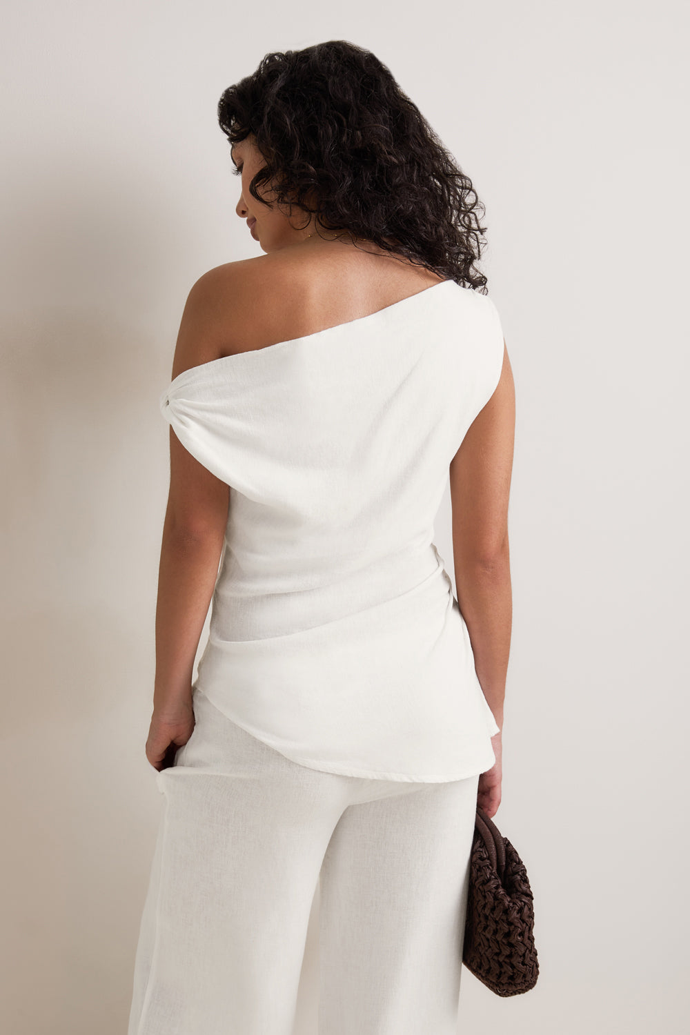 Soft Linen Top - Ivory