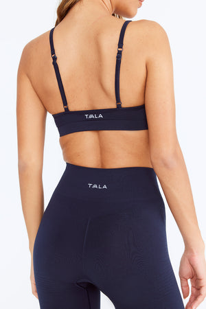 Sculpt Seamless Mini Sports Bra - Navy Marl