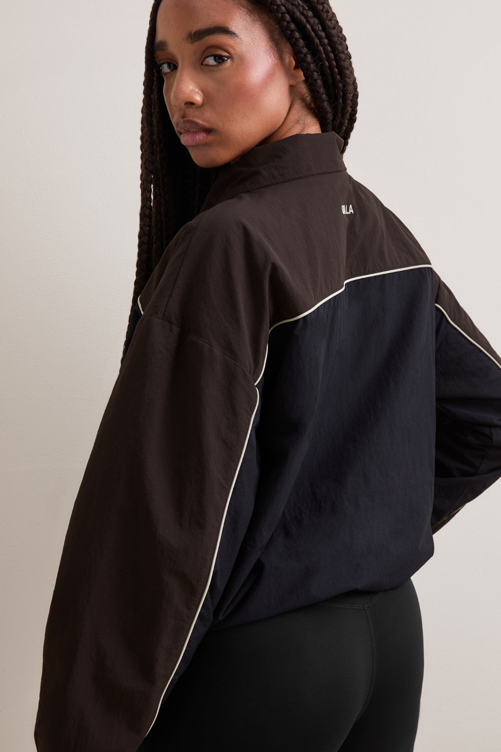 Multiway Contrast Windbreaker - Americano