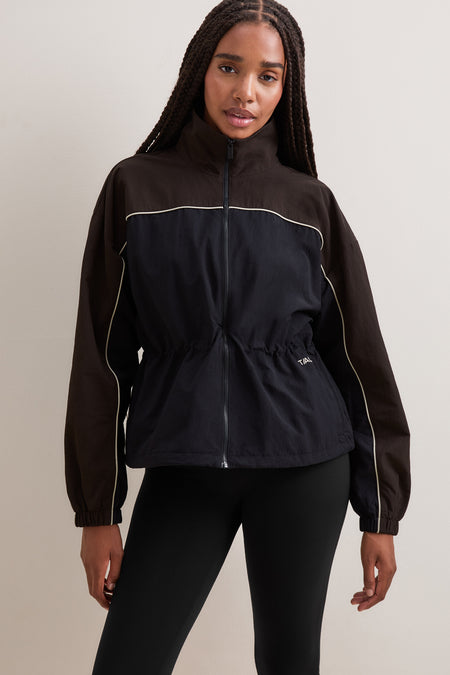 Multiway Contrast Windbreaker - Americano