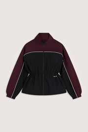 Multiway Contrast Windbreaker - Burgundy