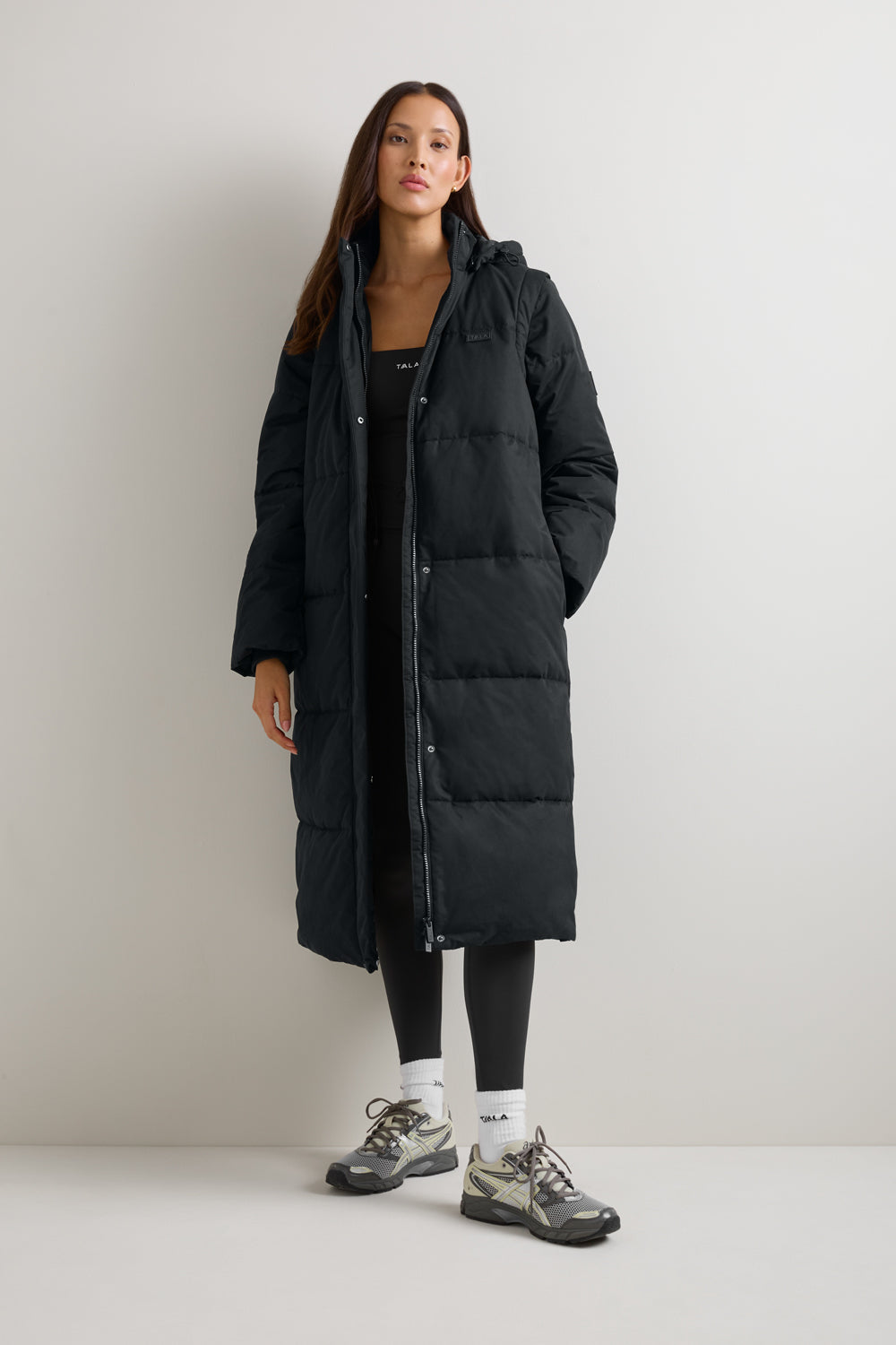 Polar Longline Puffer Coat - Black