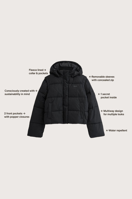 Storm Puffer Jacket - Black