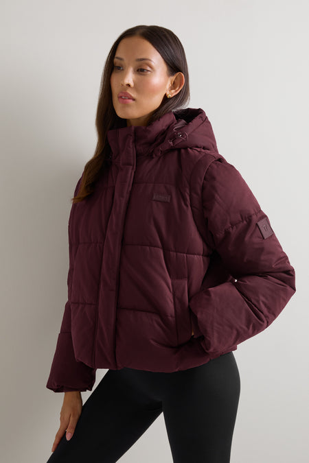 Storm Puffer Jacket - Deep Burgundy