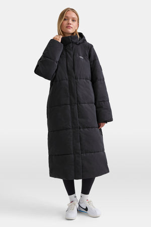 Polar Longline Puffer Coat - Charcoal