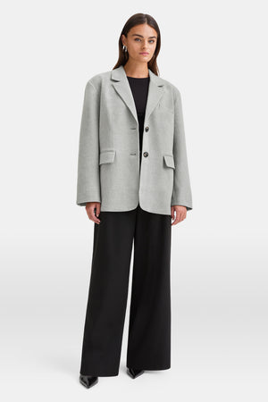 Everyday Tailoring Oversized Blazer - Iron Grey Marl