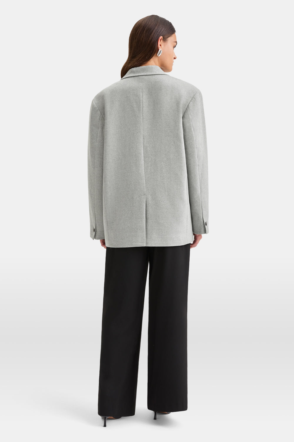 Everyday Tailoring Oversized Blazer - Iron Grey Marl
