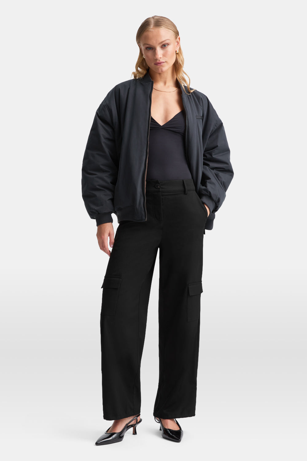 Everyday Tailoring Adjustable Multiway Cargo Trousers - Black