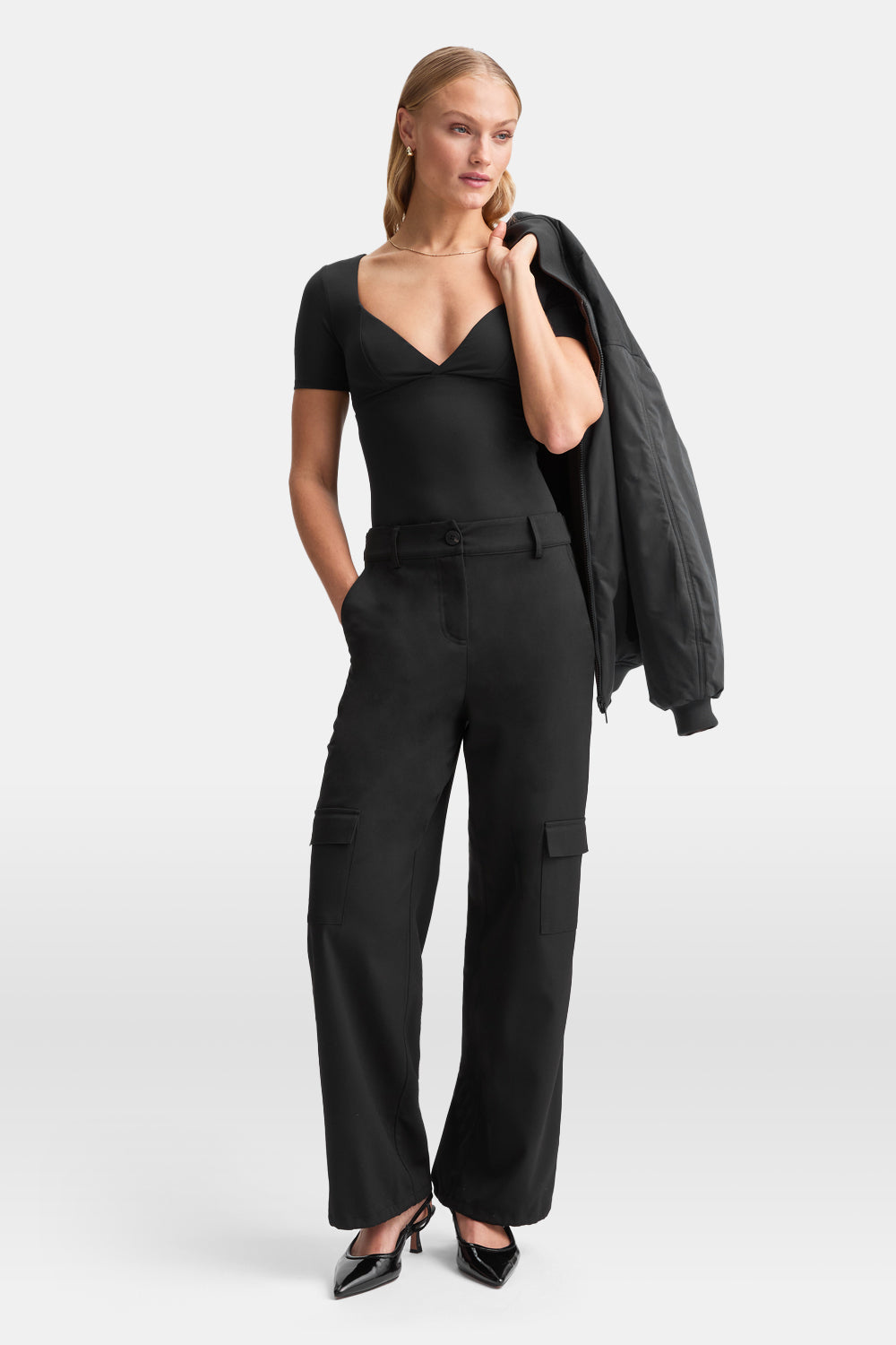 Everyday Tailoring Adjustable Multiway Cargo Trousers - Black