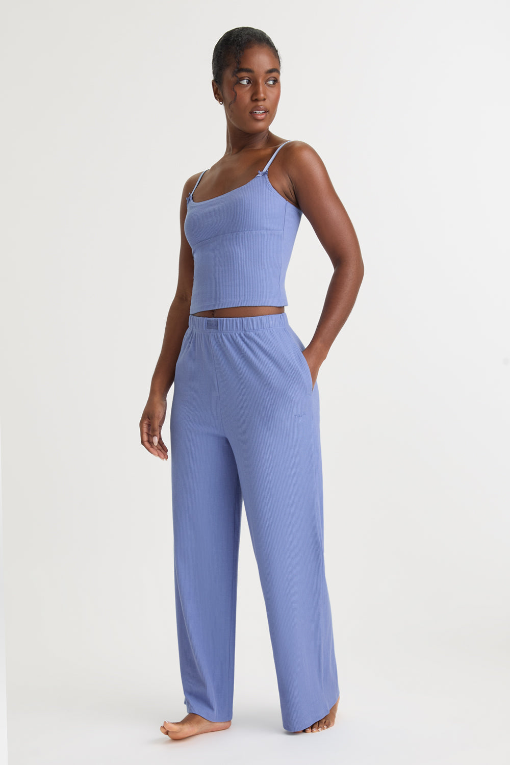 Soft Lounge Cami Top - Cornflower Blue