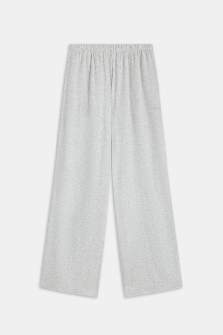Wide Leg Pyjama Bottoms - Grey Marl